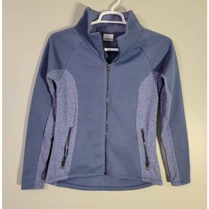 Columbia Womens Two-Tone Blue Full Zip Jacket S